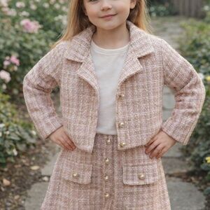 size 5. rosado con blanco t dorado de niña